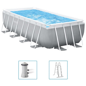 INTEX Set Piscina Prism Frame Rettangolare 400x200x122 cm 3202888