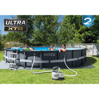 INTEX Set Piscina Rotonda Ultra XTR Frame 610x122 cm