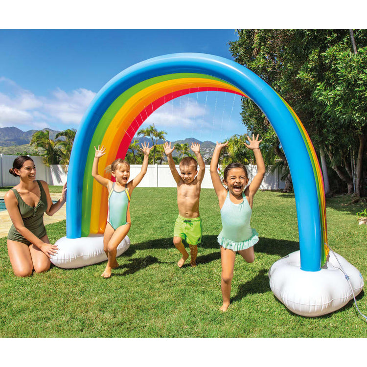 INTEX Spruzzatore Multicolore con Arcobaleno e Nuvole 300x109x180 cm