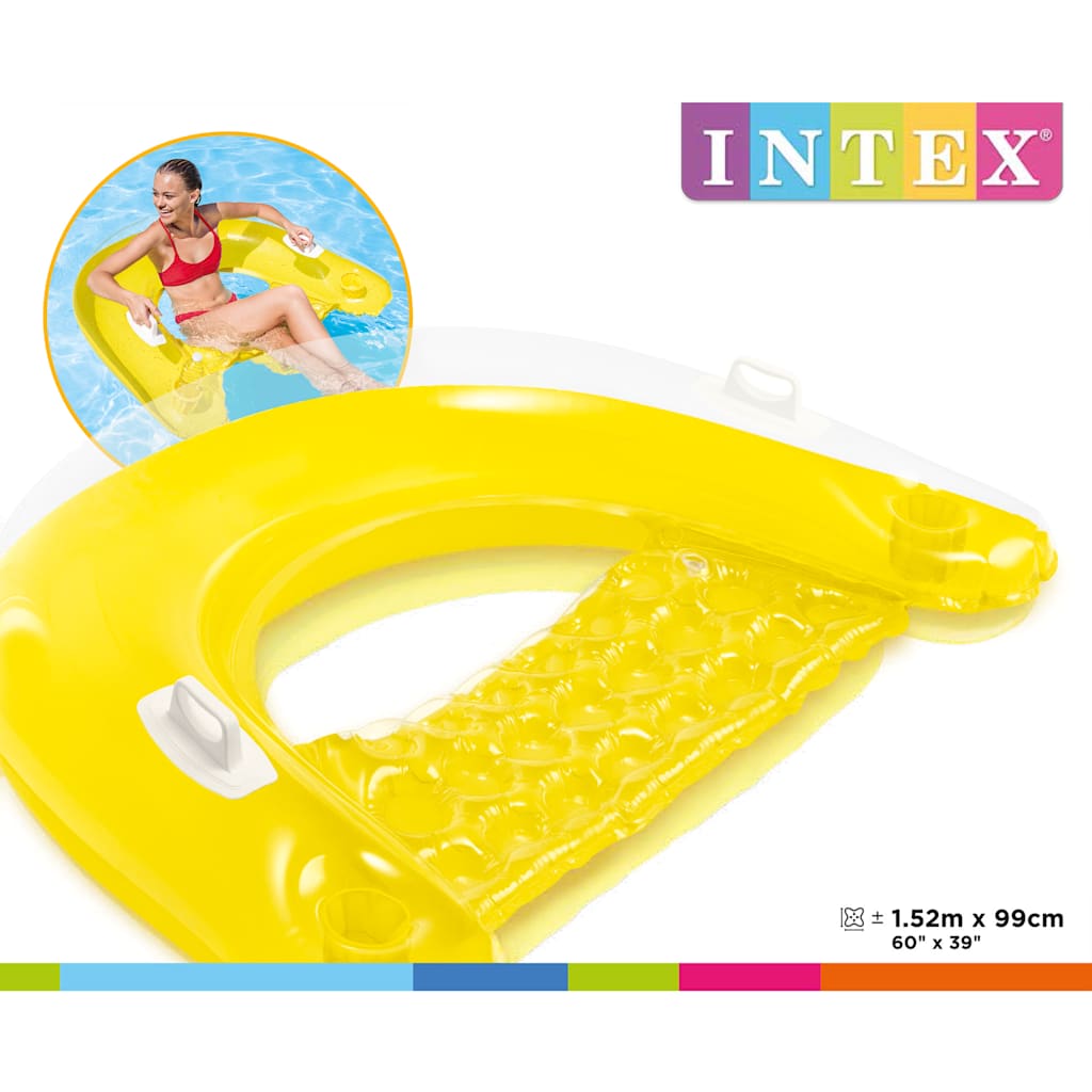 INTEX Galleggiante Sit'n Float 152x99 cm