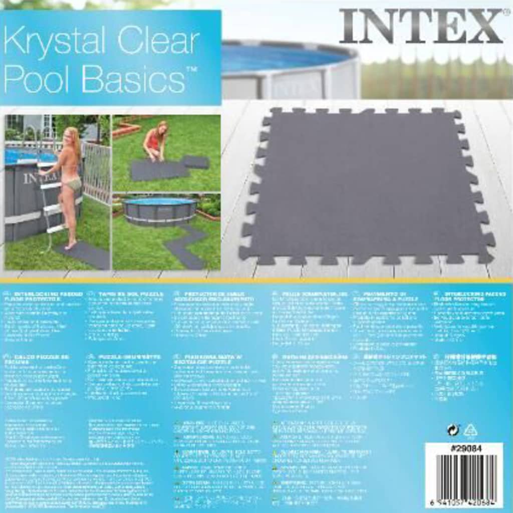 INTEX Protezione per Pavimento ad Incastro 8pz 50x50x0,5 cm 1,9 m² 3202925