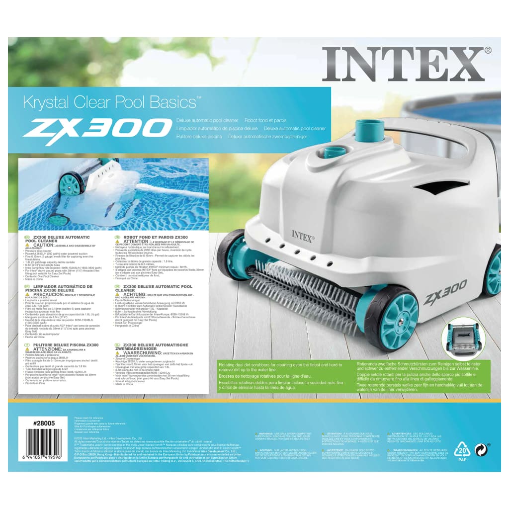 INTEX Pulitore Automatico per Piscine ZX300 Deluxe 3202926