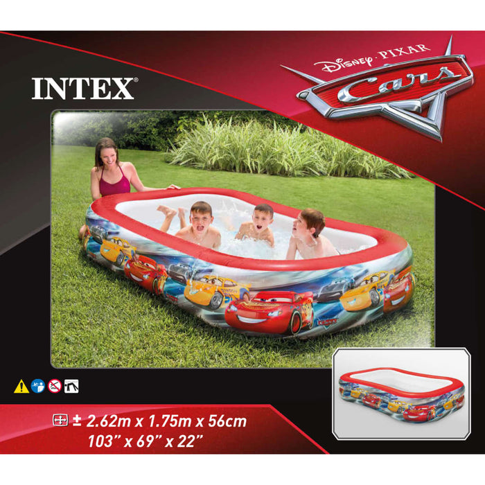 INTEX Piscina Multicolore Cars Swim Center 262x175x56 cm