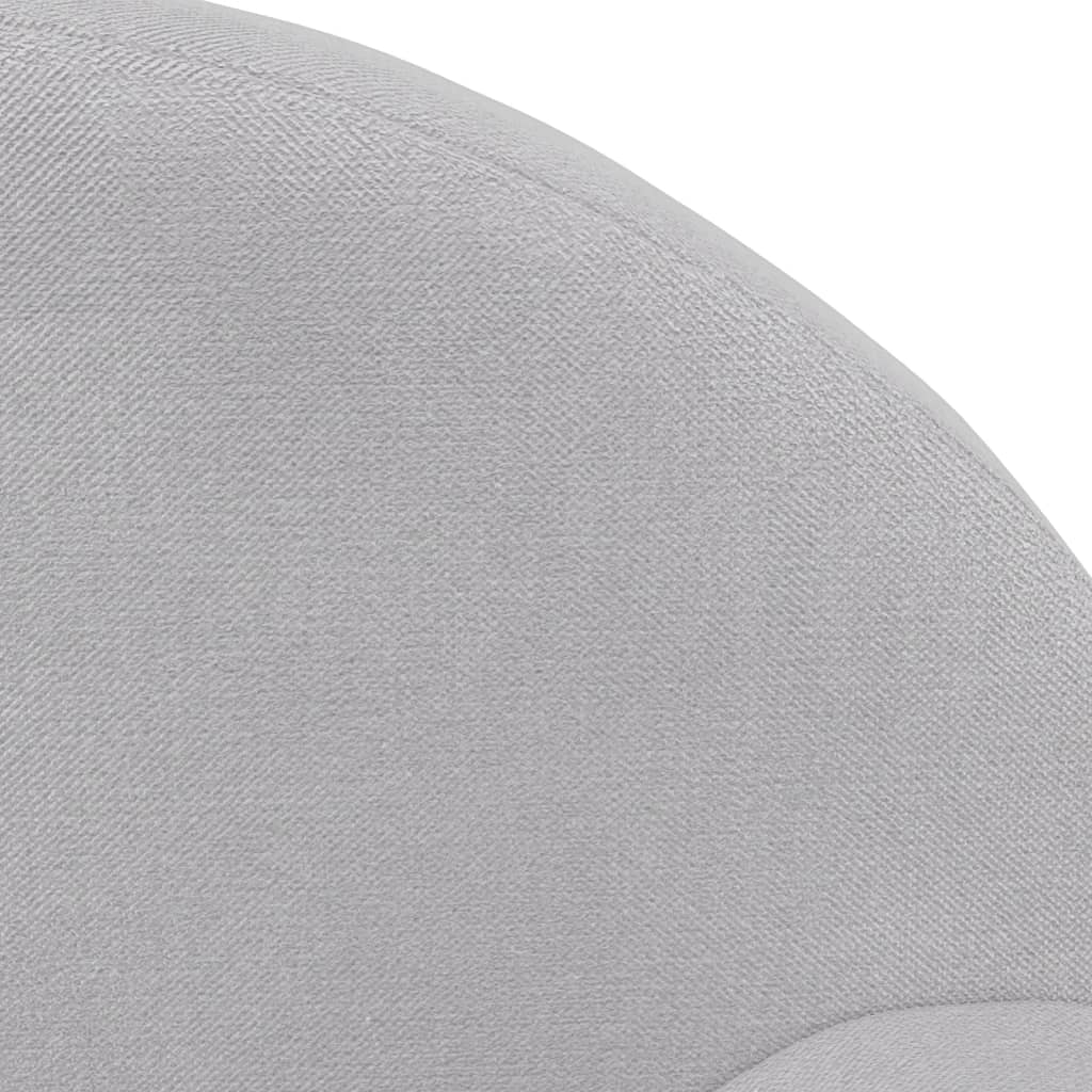 Divano Letto per Bambini Grigio Chiaro in Morbido Peluche 356993