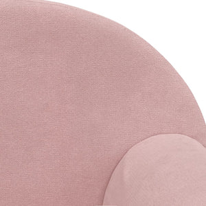 Divano Letto per Bambini a 2 Posti Rosa in Morbido Peluche 357003