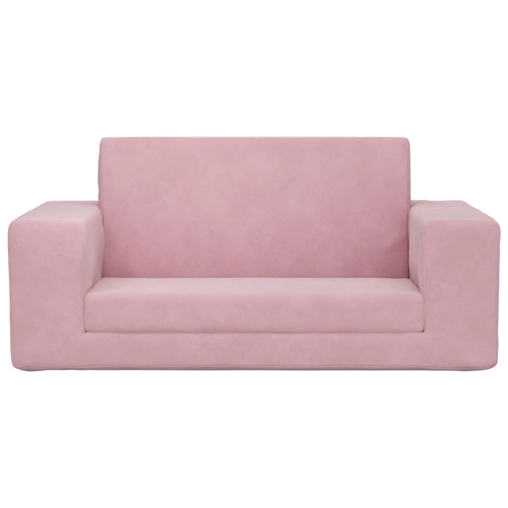 Divano Letto per Bambini a 2 Posti Rosa in Morbido Peluchecod mxl 86398