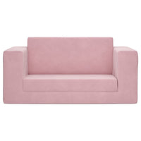 Divano Letto per Bambini a 2 Posti Rosa in Morbido Peluchecod mxl 110363