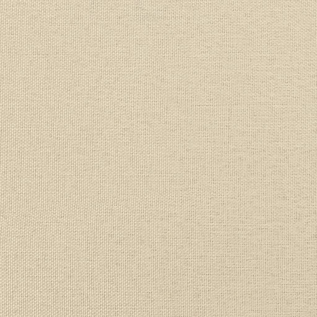 Poltrona con Poggiapiedi Crema 60 cm in Tessuto 3200995