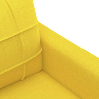 Set di Divani 4 pz con Cuscini Giallo Chiaro in Tessuto 3201271