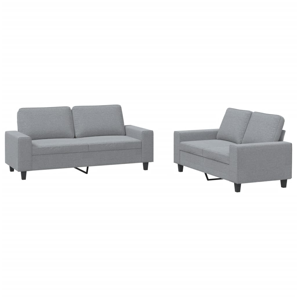 Set di Divani 2 pz Grigio Chiaro in Tessutocod mxl 107596