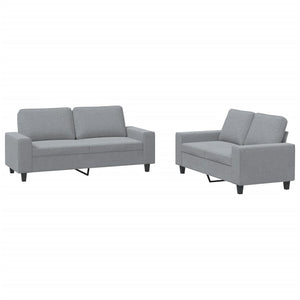 Set di Divani 2 pz Grigio Chiaro in Tessutocod mxl 107596