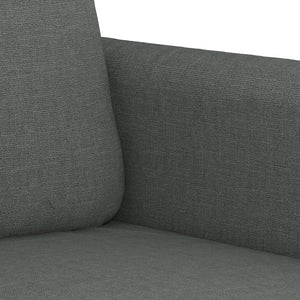 Set di Divani 3 pz con Cuscini Grigio Scuro in Tessuto 3202071