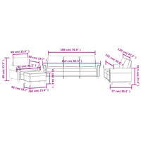 Set di Divani 4 pz con Cuscini Nero in Velluto 3202185