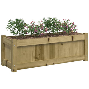 Fioriera da Giardino 90x31x31 cm in Legno di Pino Impregnato 837457