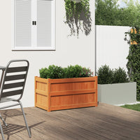 Fioriera Giardino Marrone Cera 90x50x50 cm Legno Massello Pinocod mxl 110535