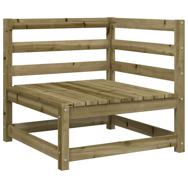 Divano Angolare da Giardino 70x70x67 cm Legno Pino Impregnato 837906