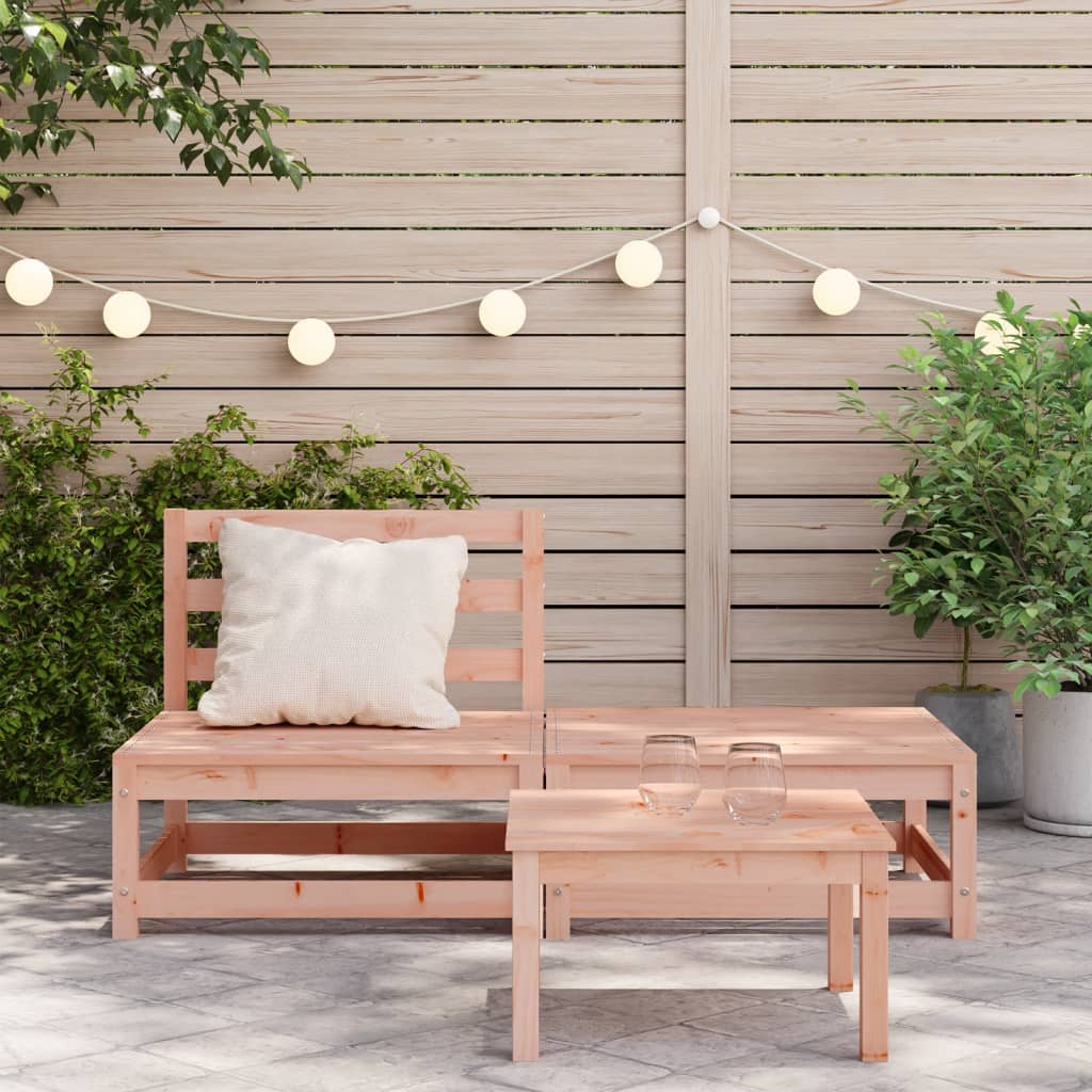 Divano Giardino Senza Braccioli con Poggiapiedi Legno Douglas 837961