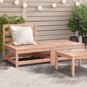 Divano Giardino Senza Braccioli con Poggiapiedi Legno Douglas 837961