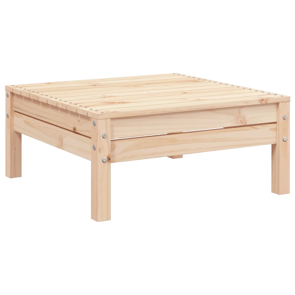 Divano da Giardino 2 Posti con Poggiapiedi Legno Massello Pino 838019