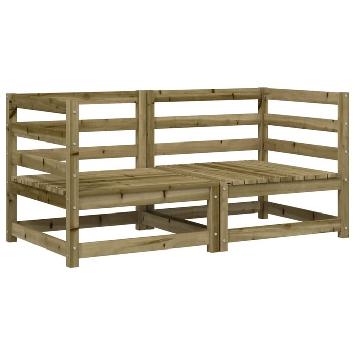 Divani Angolari da Giardino Cuscini 2pz Legno Impregnato Pino 838076