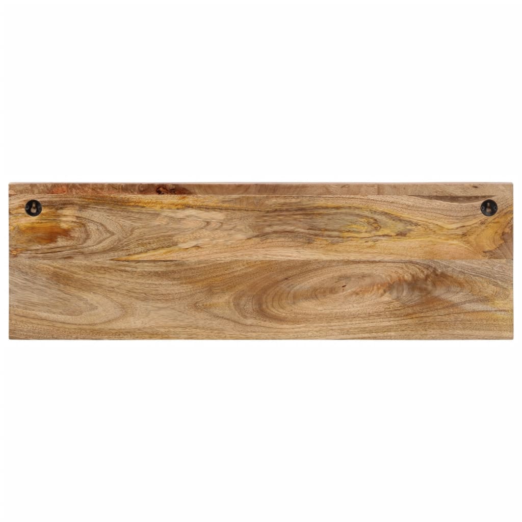 Appendiabiti da Parete con 5 Ganci in Legno Massello di Mango 358953