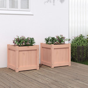 Fioriere da Giardino 2 pz in Legno Massello di Douglas 837411