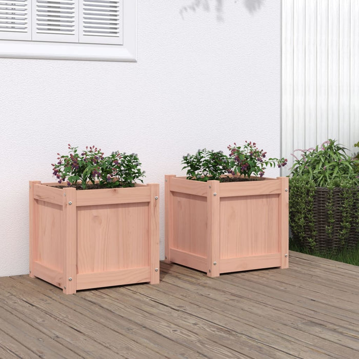 Fioriere da Giardino 2 pz in Legno Massello di Douglas 837411