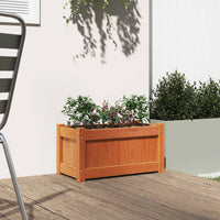 Fioriera Giardino Marrone Cera 60x31x31 cm Legno Massello Pino 837443