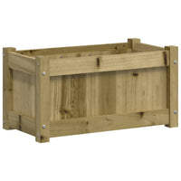 Fioriera da Giardino 60x31x31 cm in Legno di Pino Impregnato 837447