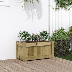 Fioriera da Giardino 60x31x31 cm in Legno di Pino Impregnatocod mxl 132559