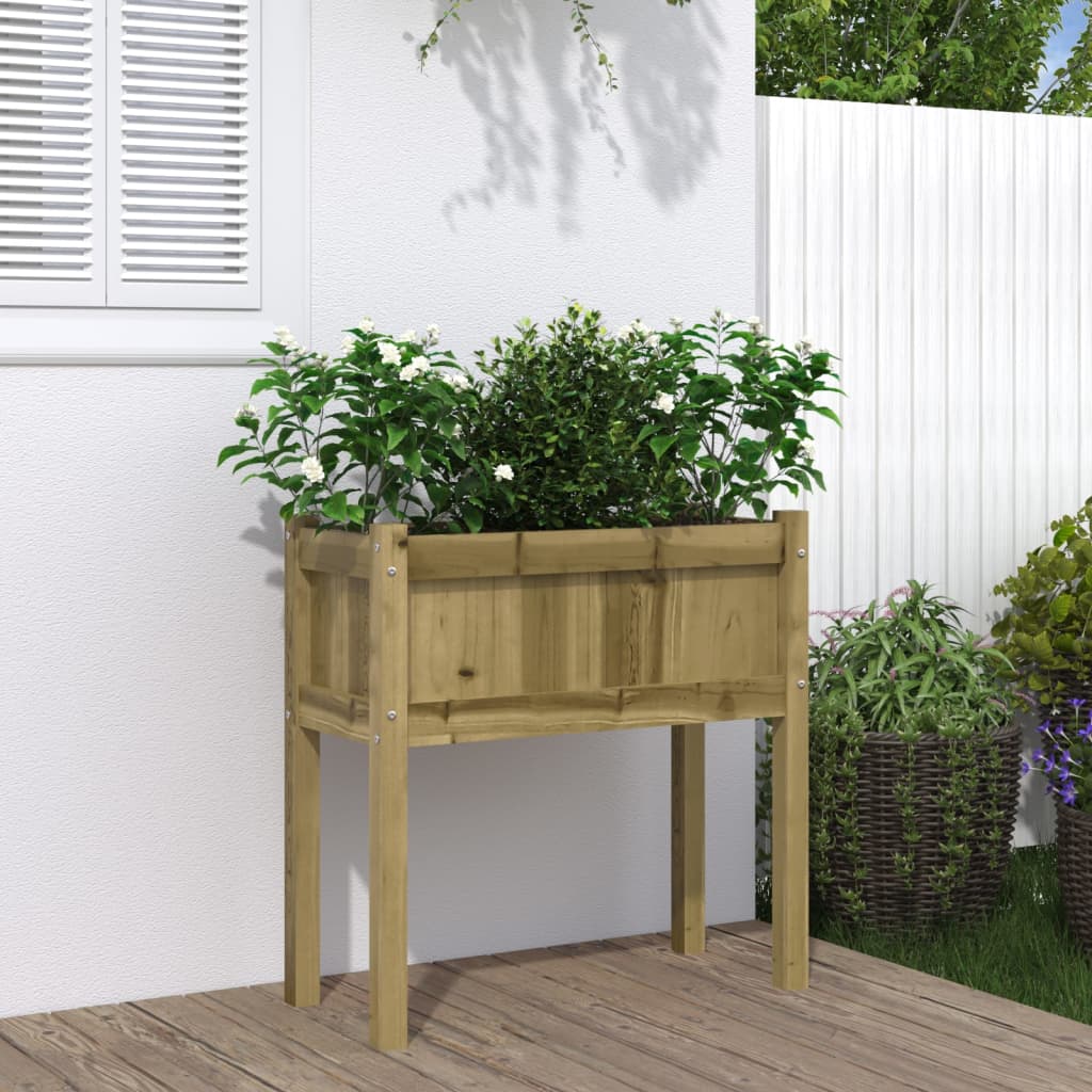 Fioriera Giardino con Gambe 70x31x70 cm Legno Pino Impregnato 837562