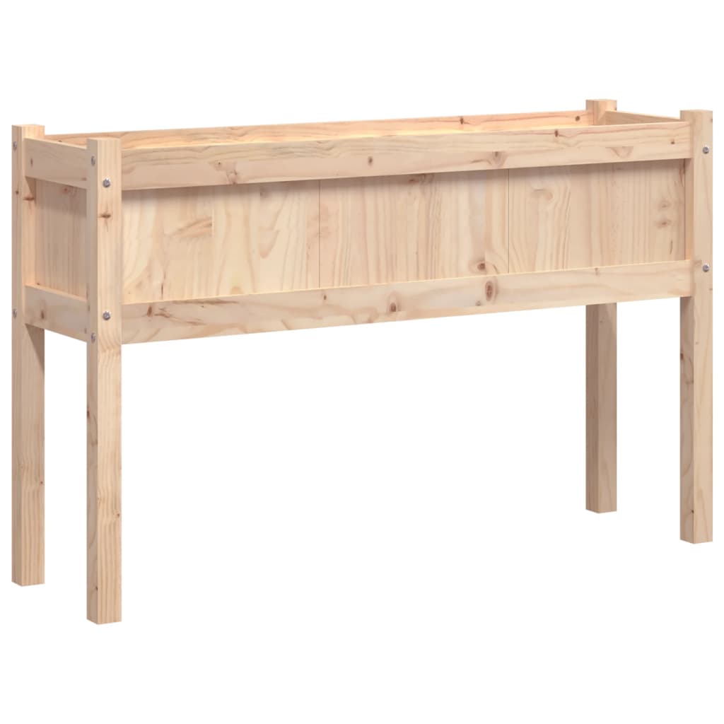 Fioriera Giardino con Gambe 110x31x70 cm Legno Massello Pinocod mxl 109222