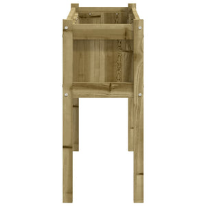 Fioriere da Giardino 2 pz con Gambe in Legno di Pino Impregnato 837573