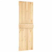 Porta Scorrevole con Set Hardware 70x210 cm Legno Massello Pino 3202971