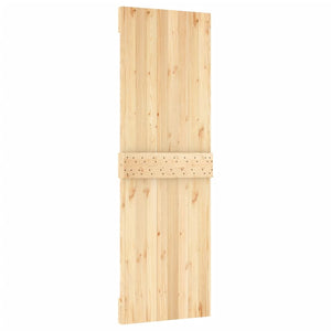 Porta Scorrevole con Set Hardware 70x210 cm Legno Massello Pino 3202971