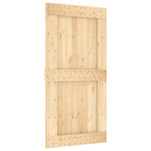 Porta Scorrevole con Set Hardware 100x210cm Legno Massello Pinocod mxl 118099