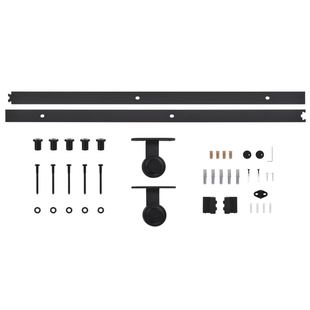 Porta Scorrevole con Set Hardware 70x210 cm Legno Massello Pino 3203044