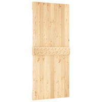 Porta Scorrevole con Set Hardware 90x210 cm Legno Massello Pino 3203049