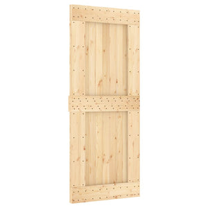 Porta Scorrevole con Set Hardware 85x210 cm Legno Massello Pinocod mxl 70161