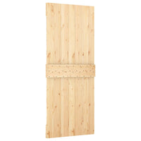 Porta Scorrevole con Set Hardware 85x210 cm Legno Massello Pino 3203059