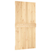 Porta Scorrevole con Set Hardware 100x210cm Legno Massello Pino 3203069