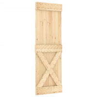 Porta Scorrevole con Set Hardware 70x210 cm Legno Massello Pinocod mxl 93659