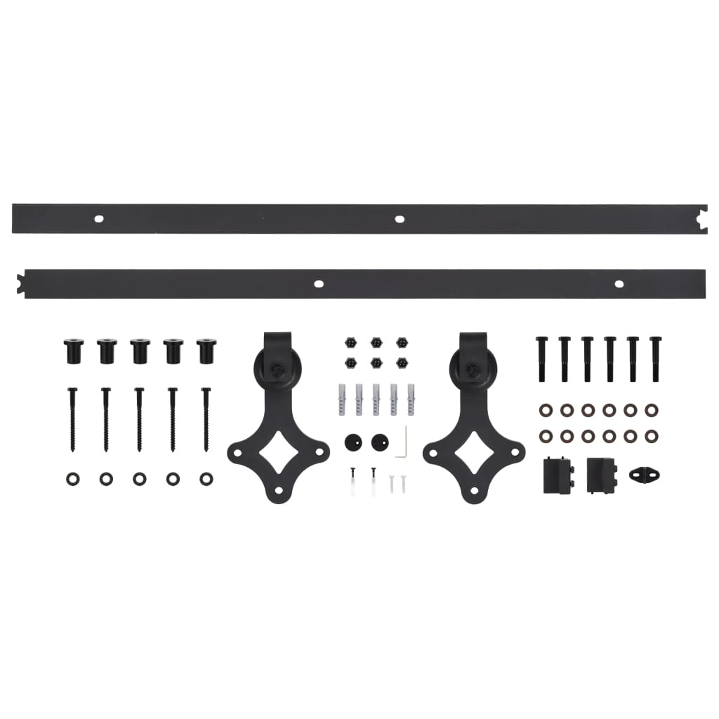 Porta Scorrevole con Set Hardware 70x210 cm Legno Massello Pino 3203122