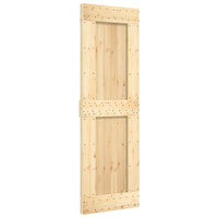 Porta Scorrevole con Set Hardware 70x210 cm Legno Massello Pinocod mxl 94187