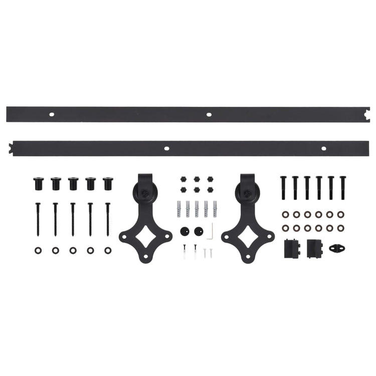 Porta Scorrevole con Set Hardware 70x210 cm Legno Massello Pino 3203136