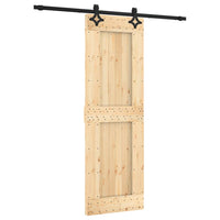 Porta Scorrevole con Set Hardware 70x210 cm Legno Massello Pinocod mxl 118124