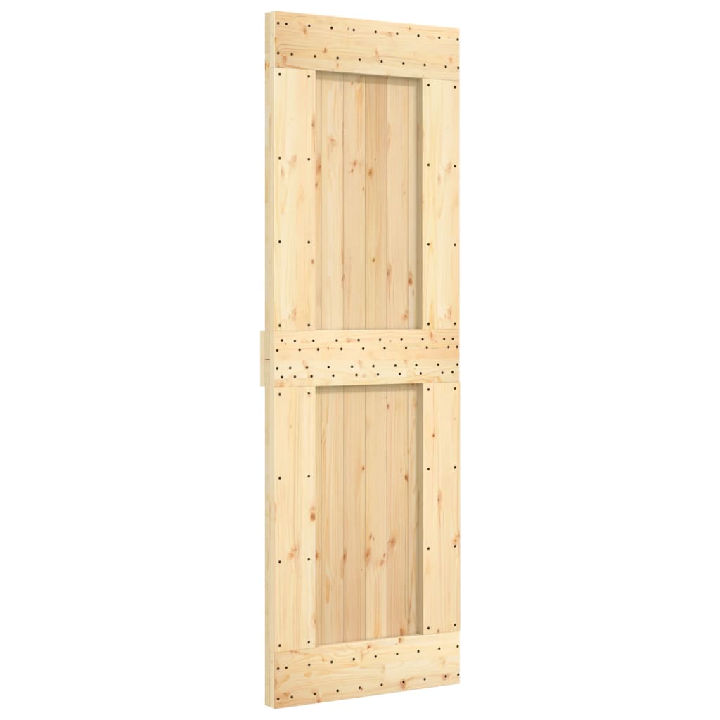 Porta Scorrevole con Set Hardware 70x210 cm Legno Massello Pinocod mxl 118124