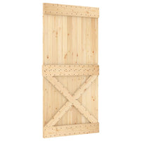 Porta Scorrevole con Set Hardware 100x210cm Legno Massello Pinocod mxl 94194