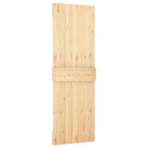 Porta Scorrevole con Set Hardware 70x210 cm Legno Massello Pino 3203211