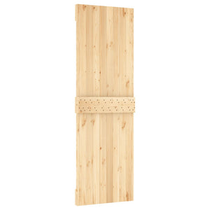 Porta Scorrevole con Set Hardware 70x210 cm Legno Massello Pino 3203215